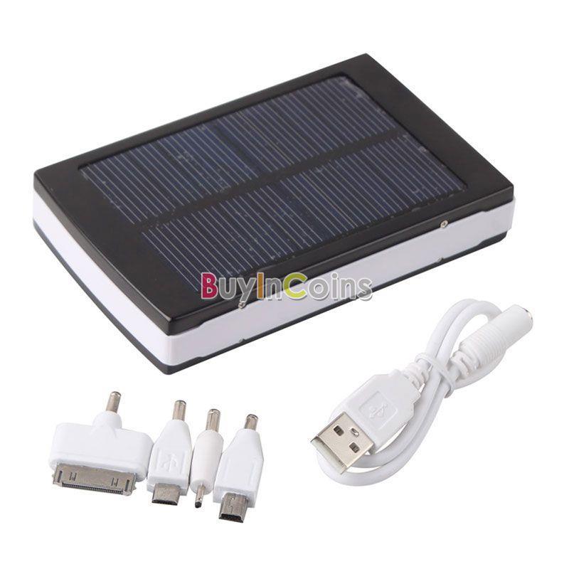 New 30000mAh Dual USB Solar Panel Power Bank External Battery Charger ...