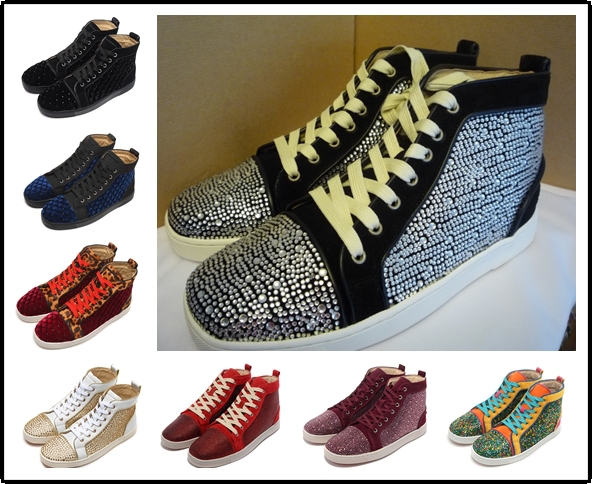 2014 new LOUIS STRASS WOMEN S FLAT France red bottom luxury female casual sneakers genuine leather