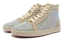 2014 new LOUIS STRASS WOMEN S FLAT France red bottom luxury female casual sneakers genuine leather