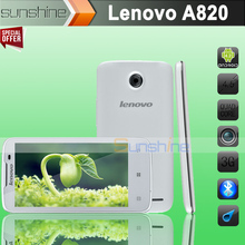 Original Lenovo A820 Mobile phone MTK6589 Quad core  4.5” IPS screen 1GB RAM 8mp GPS Android 4.1  WCDMA Dual SIM