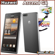 Original Huawei Ascend G6 White 4.5 inch 3G Android 4.3 Smart Phone MTK6589M 1.2GHz Quad Core RAM 1GB ROM 4GB WCDMA GSM Dual SIM