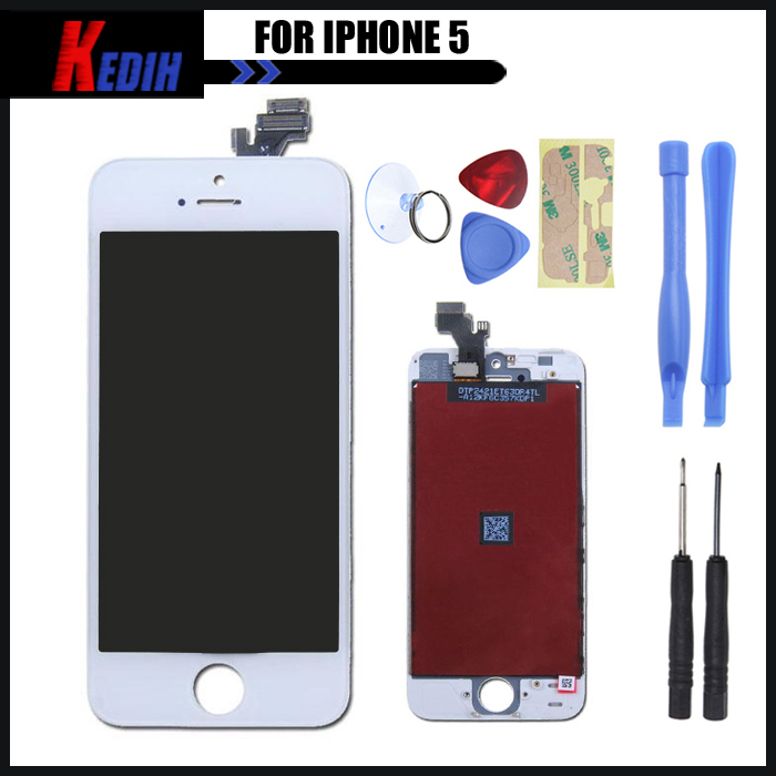 Free Shipping 5g Mobile Phone Parts For iphone 5 5G LCD Replacement With Touch Screen Assembly
