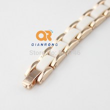 Hot New fashion Luxury Brand Women Wristwatches Gold Decoration Dial Ceramic Watch Bracelets Bangles Waches Woman