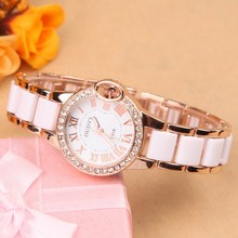 Hot sale woman watch Ladies rhinestone ceramic watches women luxury dress wrist brand watch girl quartz