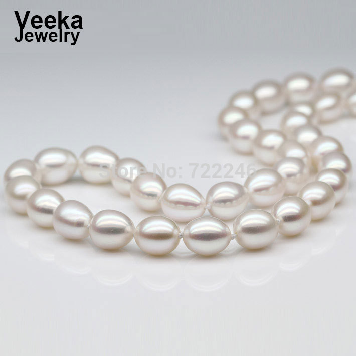 Veeka jewelry natural freshwater pearl necklace bijoux women gift vintage colares femininos cultured fresh water pearl