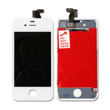 For Apple Iphone 4S WHITE Replacement LCD touch screen digitizer assembly LCD Display with frame free
