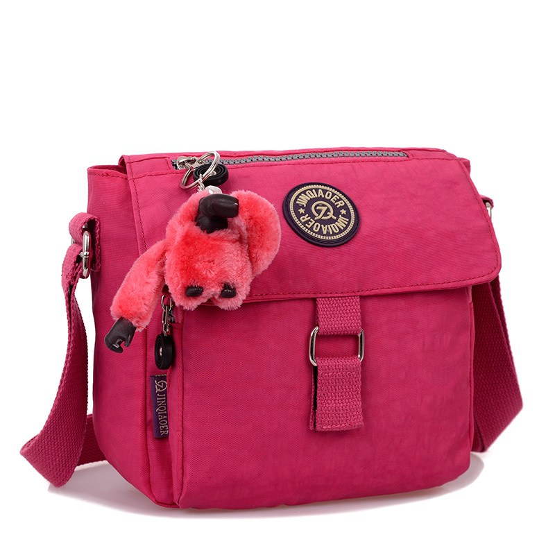 2015 women s solid waterproof handbag shoulder messenger nylon bag for ladies bolsa women monkey sea