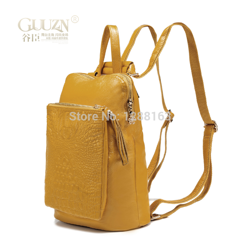 New Fashion Designers Brand Women Genuine Leather Backpacks Women Famous Brands Backpacks Bolsas Femininas 2014