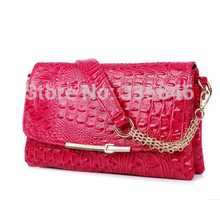 Wholesale handbag 2014 new European and American fashion female package One shoulder hand aslant crocodile grain