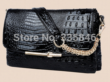 Wholesale handbag 2014 new European and American fashion female package One shoulder hand aslant crocodile grain