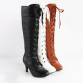 Tassel Knee-Length Boots 40-43 Plus Size 2015 Women's Boots Winter