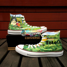 CONVERSE All Star My Neighbor Totoro High Top Converse Shoes for Men Women Hand Painted Custom Sneaker