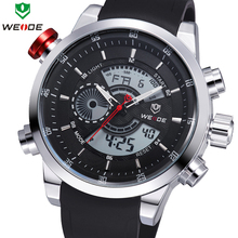 WEIDE Sports Watches Military Watch Waterproof Casual Men LED Back Light Multi-function Analog Digital Fashion Quartz Wristwatch