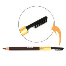 1PC Perfect Waterproof Longlasting Eyeliner Eyebrow Eye Brow Pencil Brush Makeup