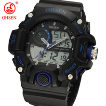 2014 New Fashion Men Multifunction Sports Watches Analog Digital LED Dual Core Quartz Casual Wristwatch Dive