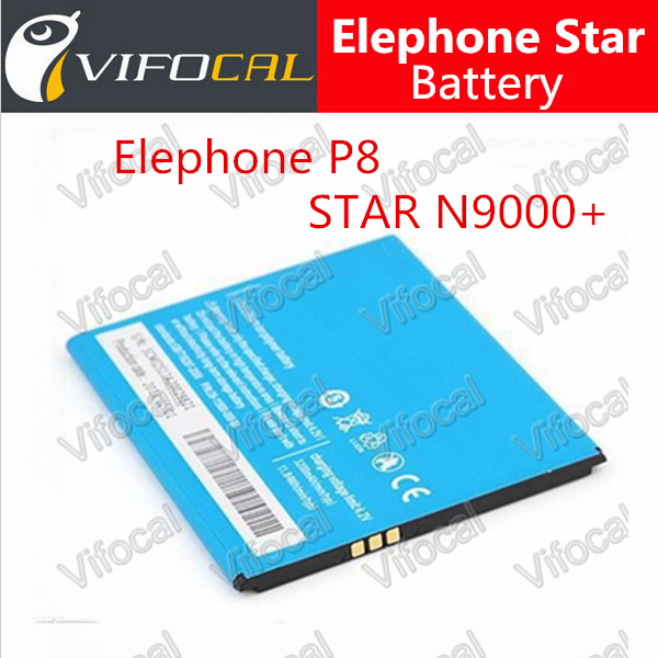In Stock 100 Original 3200Mah Battery For STAR N9000 Elephone P8 MTK6592 Smartphone Free Shipping