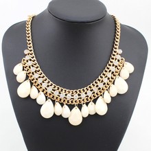 2014 New Fashion Statement  Necklaces  Bib Collar Chokers Pendant Necklaces For Women Wedding Jewelry Crystal Rhinestone
