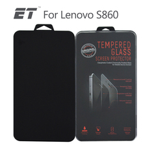 Free Shipping High Quality Premium Real Tempered Glass Radian 0.3mm Film Screen Protector For Lenovo S860