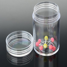 10 pcs/lot  Round Transparent Mini Plastic Box Container Jewelry Box Cosmetic Pill Tool Kit Case Storage Container Organizer