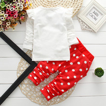 New 2015 Spring Autumn cartoon baby girls clothing sets baby kids clothes set girls clothing set