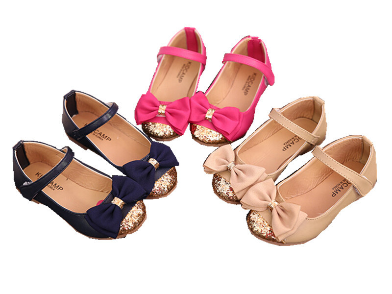 high quality children s sandals leather single shoes kids child girls princess bowtie flat shoes