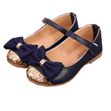 high quality children s sandals leather single shoes kids child girls princess bowtie flat shoes