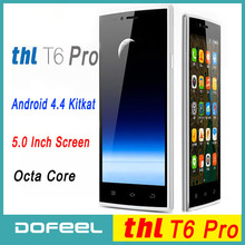 Original Ultrathin Smartphone THL T6S  MTK6582 Quad Core Android 4.4 Kitkat 5.0 Inch JDI IPS Screen 1GB RAM 8GB ROM 5.0MP GPS 3G