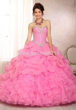 2014 Stock Elegant Ball Gown Sweetheart Quinceanera Dresses With Beading And Ruffles Sleeveless Lace Up Vestidos