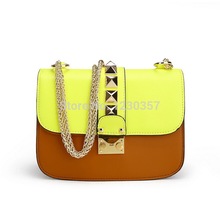 valentine bags genuine leather rivet messenger bag designer famous brand women s fashion girls small chain