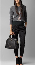 new 2015 house check genuine leather canvas women s hand Bags famous tote fashion women designer