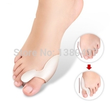 2pcs/Lot Silicone Gel foot fingers Toe Separator thumb valgus protector Bunion adjuster Hallux Valgus Guard feet care