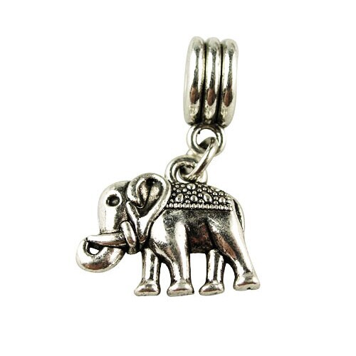 Free Shipping Women Jewelry 925 Silver Bead Charm Silver Elephant Pendent Bead Fit Pandora Bracelets Bangles