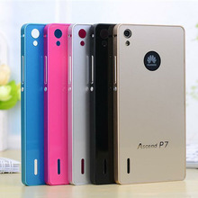 Huawei Ascend P7 Case New Luxury slim Aluminum Frame PC Back Cover mobile phone Covers Protective