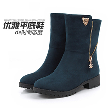 New England Spring complex Guma Ding boots boots matte female college student flat shoes boots single boots shoes
