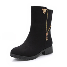 2014 new fashion women boots female spring and autumn women s martin boots flat vintage zip
