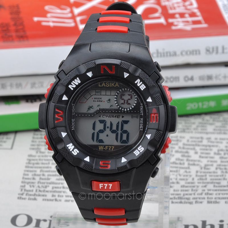 Men Sports Watches 30M Waterproof Fashion Casual Quartz Watch Digital LED Military Multi Function Wristwatches Y60