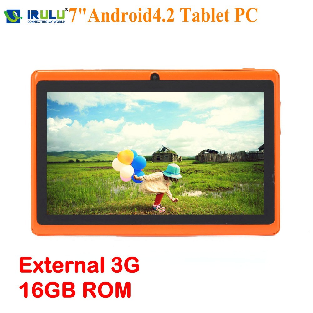 IRULU 7 Dual Core Allwinner A23 Q88 Tablet PCs Android 4 2 1 5GHz ROM 4GB