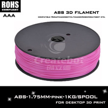 Free Shipping pink color drum1.75mm/3mm ABS Filament for Makerbot Mendel Printrbot Reprap3D Printer Machine Multicolor New