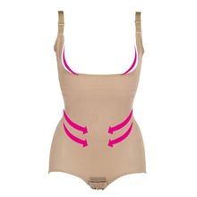 Women Floral Bodysuits Shapewear Underwear Plus size Body Shaper Waist Training Corsets Buckle In The Crotch