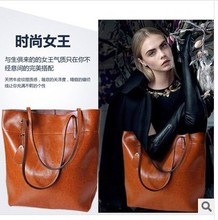 Big Bag Women Handbags Genuine Leather Oil Wax Cowhide Handbags Lady Real Leather Totes Messenger Bags Generous Fashion Bag