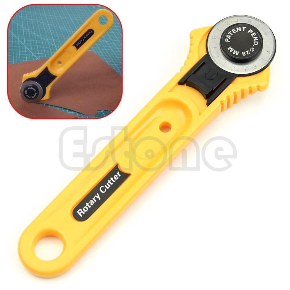 Frete grátis cortador giratório amarelo 28mm lâmina de corte Circular Pa