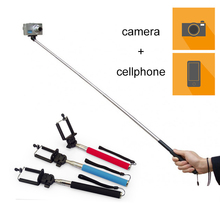 Extendable Self Portrait Handheld Self timer Selfie Stick Monopod Pau De Selfie Stick Bluetooth Palo Selfie