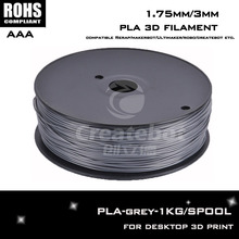 Grey color 1.75mm/3mm PLA filament Compatible with impressora 3d such as Makerbot, RepRap,etc