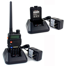 UV 5R Black Profession Double Frequency 1800mAh UHF VHF Two Way Radio Portalbe Walkie Talkie