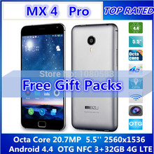 Original Meizu MX4 Pro 4G FDD LTE Smart Phone Octa Core Exynos 5430 3G RAM 32G