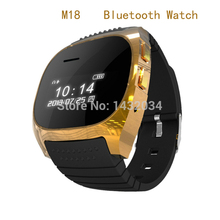 Free Shipping Bluetooth Watch Smartwatch Smart Watch M18 for iPhone 4/4S/5/5S Samsung S4/Note 3 HTC Android Phone Smartphones
