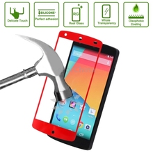 Top quality Link Dream Tempered Glass Film Spare Parts Protector for LG Nexus 5 Spare Parts(Red)