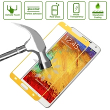 Anti-Bubble Link Dream Tempered Glass Film Spare Parts Protector for Galaxy Note III / N9000 Spare Parts(Yellow)