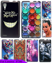 High Quality Hard Plastic for lenovo P780 Cover Case Luxury Cool Alice In Wonderland We’re All Mad Here Style Custom Painted