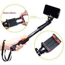 Bluetooth Remote Shutter Telescopic Handheld Tripod Monopod With Clip For iPhone Phone Sport Camera For Gopro Photo Equipment